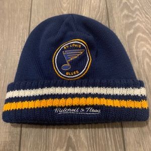 St. Louis Blues Vintage Mitchell & Ness Knit Hat